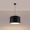 Lampa wisząca NOVA 40 czarna prosty cylindryczny kształt żarówka e27