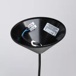 Lampa wisząca NOVA 40 czarna prosty cylindryczny kształt żarówka e27