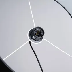 Lampa wisząca NOVA 40 czarna prosty cylindryczny kształt żarówka e27