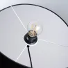 Lampa wisząca NOVA 40 czarna prosty cylindryczny kształt żarówka e27