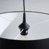 Lampa wisząca NOVA 40 czarna prosty cylindryczny kształt żarówka e27