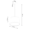 Lampa wisząca NOVA 40 czarna prosty cylindryczny kształt żarówka e27