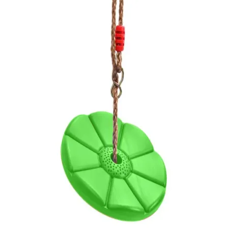 Huśtawka ogrodowa dla dzieci kwiatek dysk okrągła lina do bujania-5907451332412