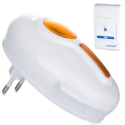 Dzwonek bezprzewodowy 230v 150m z melodiami i podświetleniem led