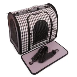 Duża torba 43x26x25cm dla psa lub kota transportowa z paskiem na ramię