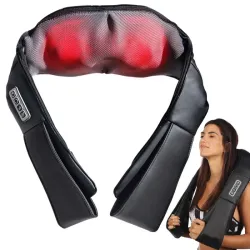 Masażer karku szyi pleców ciała 3d shiatsu rozgrzewa poprawia krążenie