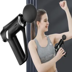 Pistolet do masażu pleców ciała nóg masażer massage gun 4 końcówki