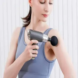 Pistolet do masażu masażer do pleców ciała 4 końcówki massage gun