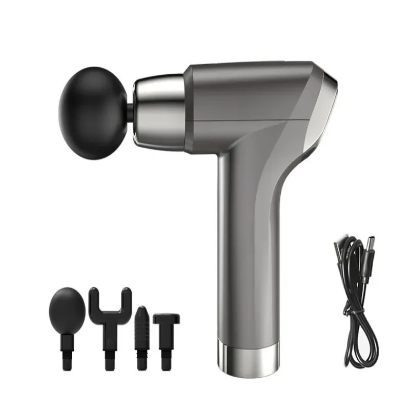 Pistolet do masażu masażer do pleców ciała 4 końcówki massage gun Pistolet do masażu masażer do pleców ciała 4 końcówki massage gun