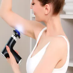 Pistolet do masażu masażer rozgrzewający chłodzący 10 końcówek usb