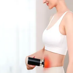 Pistolet do masażu masażer rozgrzewający chłodzący 10 końcówek usb