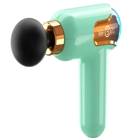 Mini pistolet do masażu mocny masażer massage gun przenośny 4 końcówki-5907451367308