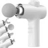Pistolet do masażu pleców ciała nóg masażer mocny massage gun 4 końcówki