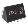 Elektroniczny zegar 12/24H budzik 3 programy termometr higrometr