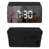 Zegar budzik termometr lustro led alarm data 4w1 baterie lub 5V/USB