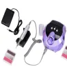 Frezarka do paznokci manicure pedicure 80w profesjonalna frezy 6szt