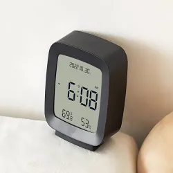 Zegar budzik z datą i temperaturą z funkcją drzemki pomiar wilgotności