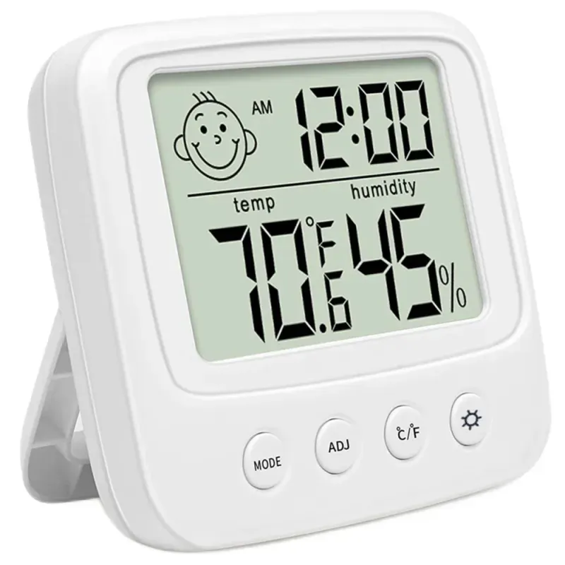 Termometr -50° - 70°C higrometr elektroniczny wewnętrzny z zegarem 24h Termometr -50° - 70°C higrometr elektroniczny wewnętrzny z zegarem 24h