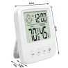 Termometr -50° - 70°C higrometr elektroniczny wewnętrzny z zegarem 24h