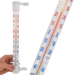 Termometr zaokienny zewnętrzny na okno ścianę 21cm z czytelną skalą