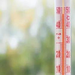 Termometr zaokienny zewnętrzny na okno ścianę 21cm z czytelną skalą