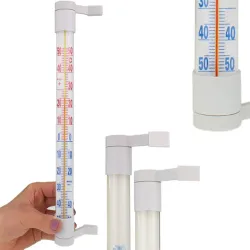 Termometr zaokienny zewnętrzny na okno ścianę 21cm z czytelną skalą