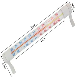 Termometr zaokienny zewnętrzny na okno ścianę 21cm z czytelną skalą