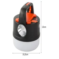 Lampa kempingowa biwakowa akumulatorowa usb turystyczna solarna hak