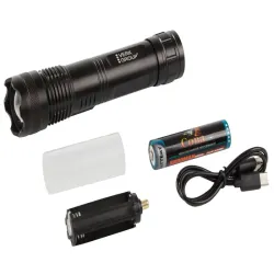Latarka taktyczna wojskowa zoom coba xhp50 baterie akumulator 5V/USB