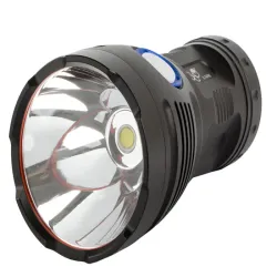 Latarka taktyczna bailong cree cob led xhp90 mocna z bocznym paskiem