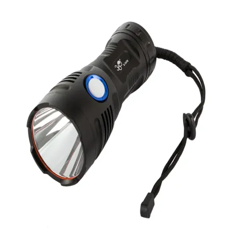 Latarka taktyczna bailong cree cob led xhp90 mocna z bocznym paskiem-5907451333952