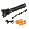 Latarka wojskowa policyjna cree xhp90 długość 25cm ładowana z 5V/USB