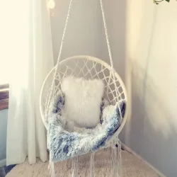 Fotel wiszący huśtawka bocianie gniazdo huśtawka boho do domu ogrodu
