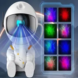 Projektor gwiazd astronauta lampka nocna niebo laserowy led pilot