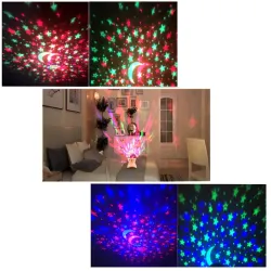 Projektor gwiazd lampka nocna nieba star głośnik bluetooth usb rzutnik