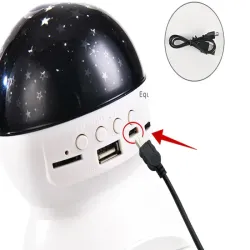 Projektor gwiazd lampka nocna nieba star głośnik bluetooth usb rzutnik