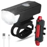Lampka rowerowa led zestaw oświetlenia tył i przód do roweru 5V/USB