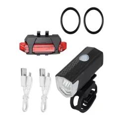 Lampka rowerowa led zestaw oświetlenia tył i przód do roweru 5V/USB