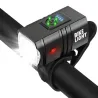 Lampka rowerowa led t6 zastaw oświetlenia przód i tył ładowane usb aku