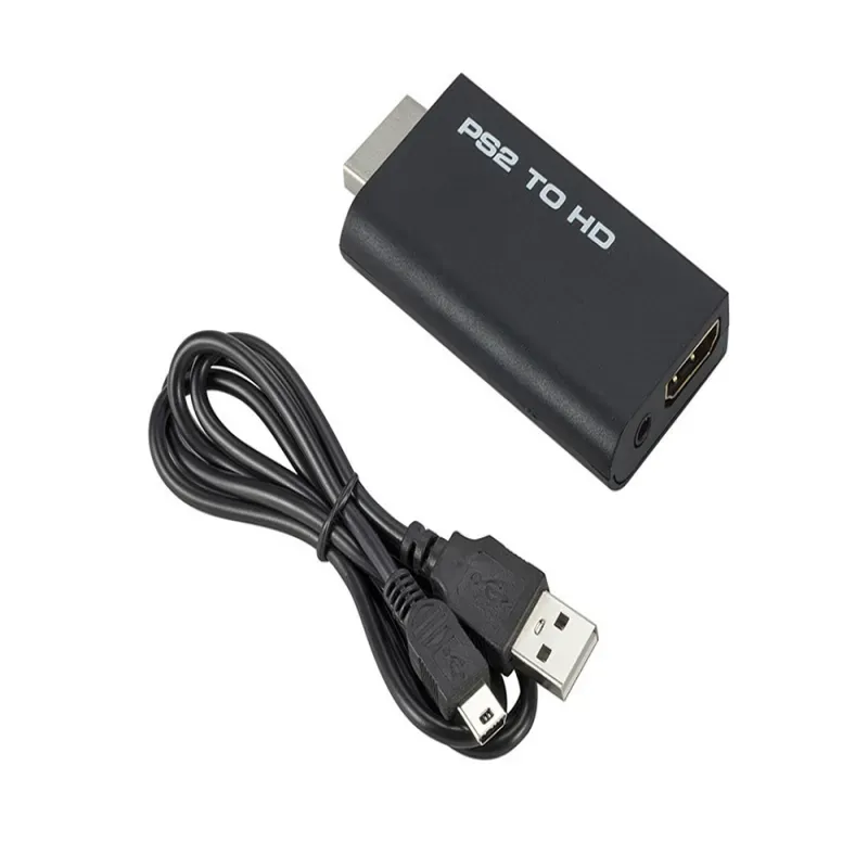 Adapter do konsoli ps2 konwerter przejściówka na hdmi z wyjściem audio Adapter do konsoli ps2 konwerter przejściówka na hdmi z wyjściem audio