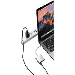 Przejściówka adapter 3w1 hub usb-c do połączenia z usb 3.0 na hdmi 4k