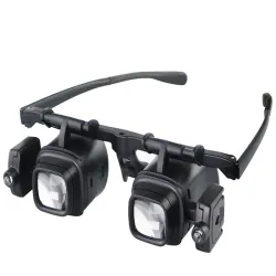 Lupa okulary 2x 6x 8x 12x 24x zegarmistrzowskie serwis podświetlane