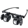 Lupa okulary 2x 6x 8x 12x 24x zegarmistrzowskie serwis podświetlane