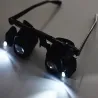 Lupa okulary 2x 6x 8x 12x 24x zegarmistrzowskie serwis podświetlane