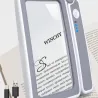 Lupa 4x do czytania szkło powiększające z podświetleniem ładowna USB