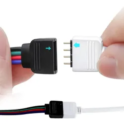 Taśma led 3528 rgb 4,5m wodoodporna pilot zestaw do oświetlenia
