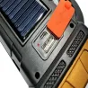 Latarka solarna przenośna lampka akumulatorowa cob powerbank reflektor