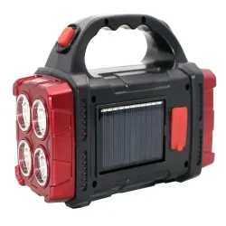 Latarka solarna przenośna lampka akumulatorowa cob powerbank reflektor