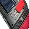 Latarka solarna przenośna lampka akumulatorowa cob powerbank reflektor