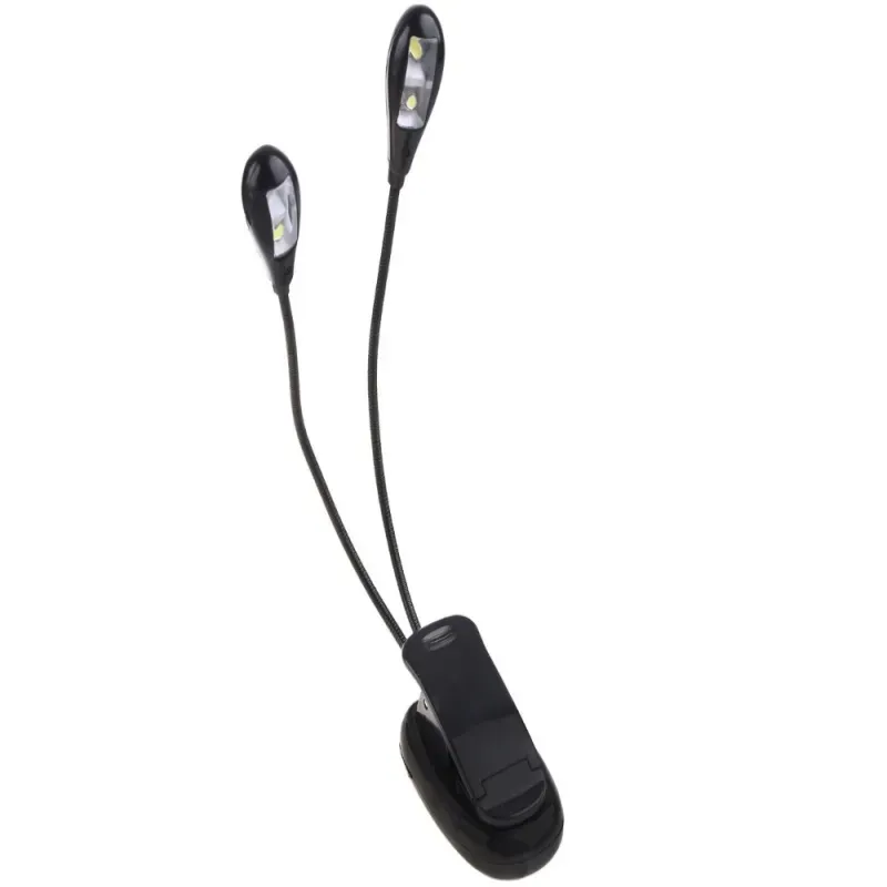 Lampka z klipsem led biurkowa szkolna elastyczna do czytania podwójna Lampka z klipsem led biurkowa szkolna elastyczna do czytania podwójna